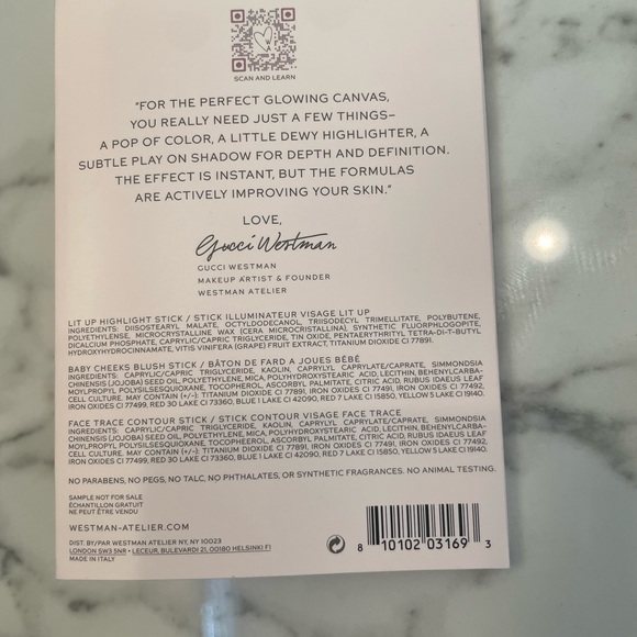 Westman Atelier Clean Glow Trio sample card - Picture 2 of 4